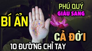 10 Đường Chỉ Tay Bí Ẩn, Mang Lại Phú Quý Giàu Sang, May Mắn Cả Đời