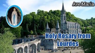 Holy Rosary from Lourdes || English Rosary || 23.02.2025