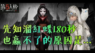 【第五人格】先知神溜紅蝶180秒，贏不了的原因全只一個小細節！【正一傻西瓜】