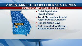 2 arrested on child sex crime charges in Sumter County