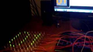Arduino LED Matrix controlled by computer using Processing