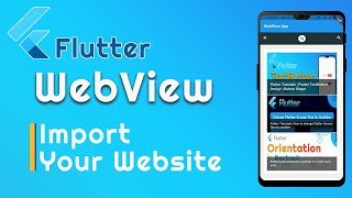 Flutter WebView plugin Example | Convert Website To App | Flutter WebView