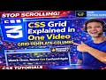 Master CSS Grid Columns | grid-template-columns - Example code - Seesion 3 - ChiPi Technologies