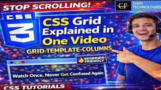 Master CSS Grid Columns | grid-template-columns - Example code - Seesion 3 - ChiPi Technologies