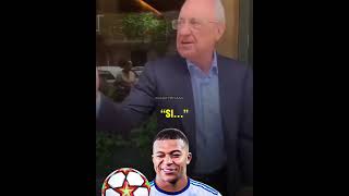 Real Madrid president Florentino Pérez when asked about signing Kylian Mbappe 👀
