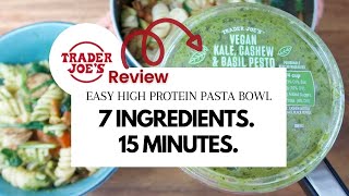 Easy EASY Pasta, Review of TraderJoe's Vegan Pesto.