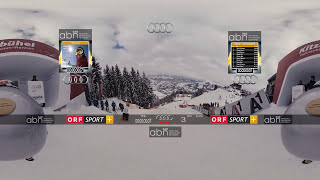 360VR Kitzbuhel Downhill Run at Full Speed