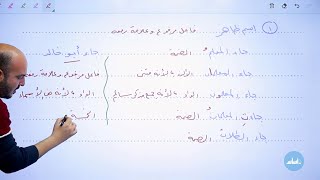 صور الفاعل - عربي ثامن 8 كتاب الطالب - الأستاذ إبراهيم حجاج