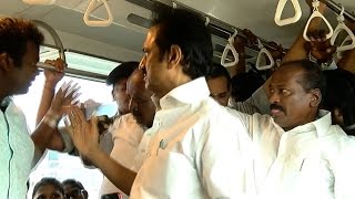 M.K Stalin Slaps a Party Man Who was Disturbing the Chennai Metro Commuters