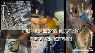 How to clean \u0026 maintain hygegine kitchen || week కి ఒక్కసారి అయినా  scurb \u0026steel pieces cleanచేయాలి