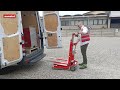 loading and unloading a stove with domino lift stabilized