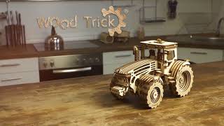 Wood Trick 'Tractor' 3D puzzle Wooden Model KIT