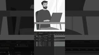 Motion Graphics 🔥 Character Animation process 🤯 #aftereffects