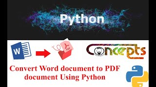 Convert Word Document to Pdf Document using python