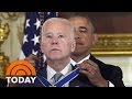 Joe Biden Wipes Away Tears As President Obama Awards Him Medal Of Freedom | TODAY