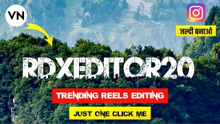 Viral jungle Font Name Reels video Editing Tutorial | New VN App template | JUST ONE CLICk🔥