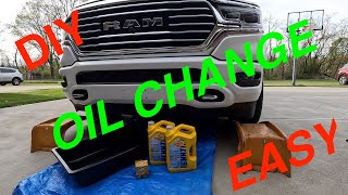 DIY OIL CHANGE RAM 1500 5.7 HEMI 5TH GEN 2019-2024 / HOW TO