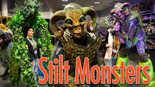 GIANT MONSTER COSTUMES at Halloween Show | Stiltbeast Studios Monsters and 4-Stilt Creatures