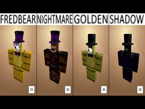 How To Make Fredbear/Golden Freddy/Shadow Freddy In Roblox - YouTube