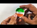 indian tricolor badge republic day craft ideas paper cup batch making republic day badge making