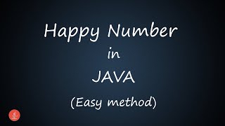 Happy Number in JAVA || BluejCode