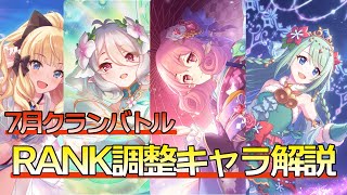 【プリコネR】7月クランバトル使用キャラRANK解説