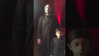 Sayed Irfan Haider Rizvi with his son Nad_E_Ali