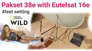 Pakset 38e with Eutelsat 16e 4 feet dish Antenna setting | New Update channel on 2023