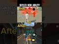 Skyler Character Ability After Update🔥💯 Free Fire Skyler Character Skill Change #shorts #viral