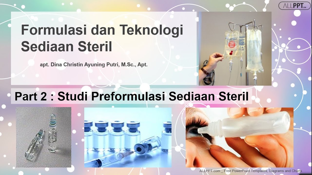 Part 2 Studi Preformulasi Dalam Formulasi Sediaan Steril - YouTube