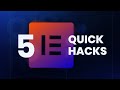 5 SUPER Easy Elementor Tips and Tricks in 100 Seconds | Elementor Free