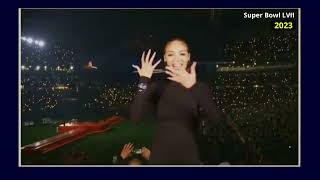 Super bowl half time 2023 - Rihanna (Barbados) and With Deaf Sign language (ASL) Performer