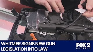 Whitmer signs new gun legislation into law