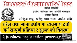 घरेलु तथा साना उधोगमा व्यवसाय दर्तागर्ने सम्पुर्ण प्रकृया|procees of bussiness registration in nepal