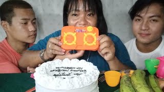 10k Subscriber Celebration ||Mukbang Cake|| Fruits(Makbang)😊😂❤️🎉