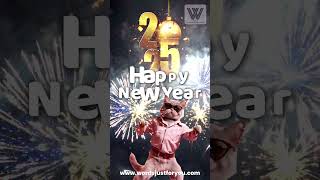 Happy New Year 2025 GIF Video for WhatsApp Status  with Sound #shorts #happynewyear #2025