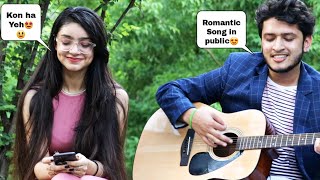 Mashup Hit Love Songs with Cute Girl in Delhi || Randomly Singing In Public || Amzing Rxn By Mr king