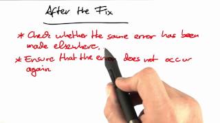 After the Fix - Software Debugging