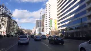 Tbilisi Georgia beautiful country ( Car driving downtown )