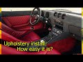 Workshop diaries: Datsun 280z leather upholstery pieces install with few little tricks.