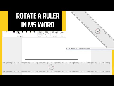 How to Rotate Ruler in MS Word | Move, Control, Rotate a Ruler in MS Word 365 | Draw In MS Word