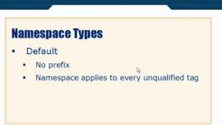 XML Tutorial 40 Namespace Types