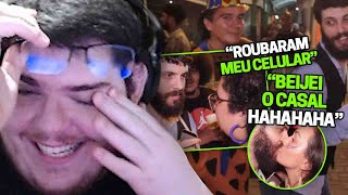 CASIMIRO REAGE AO DIOGO DEFANTE: REPÓRTER DOIDÃO NO CARNAVAL 2022 | Cortes do Casimito