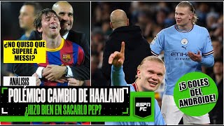 Guardiola LE NIEGA RÉCORD a Haaland en la Champions League. ¿Tuvo que ver Messi? | ESPN FC