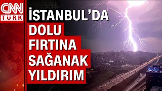 İstanbul'da fırtına çatıları uçurdu