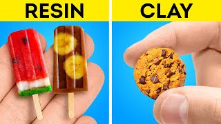 EPOXY RESIN vs POLYMER CLAY || Fantastic Jewelry and Mini Crafts