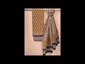 beautiful handblock printed pure cotton suit with cotton mulmul dupatta latest design bagru suit