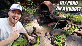 How To BUILD A POND on a BUDGET!! Easy & Low Cost DIY Natural Backyard Pond Tutorial!