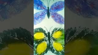 तितली 🦋 butterfly #naturalboard #butterflypainting