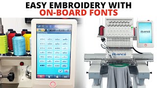 Avance 2020 | Easy Embroidery with On-board Fonts